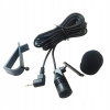 AUTOBILOVÝ MIKROFÓN DO RÁDIA/GPS/DVD S KLIPSOM + PÁSKA, KÁBEL 3 m, JACK 3,5 mm