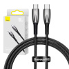 Kábel USB-C na USB-C Baseus Glimmer Series, 100 W, 1 m (čierny) 27150