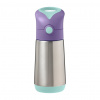 b.box Termoska na pitie so slamkou 350 ml - lilac pop