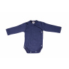 Detské body Cosilana s dlhým rukávom z merino vlny a hodvábu v modrej farbe Veľkosť: 62/68