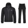 Pánský lyžařský komplet Turnau BLK 4XL + Rhea BLK 3XL