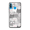 Lesklý kryt Mobiwear Glossy - Huawei P30 Lite - G045G - Kočičky (Prémiové lesklé pouzdro, obal, kryt Mobiwear Glossy na mobil Huawei P30 Lite - G045G - Kočičky, materiál Plast + TPU silikon - krytí po