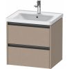 DURAVIT Ketho 2 závesná skrinka pod umývadlo, 2 zásuvky, 584 x 455 x 549 mm, plátno, K25281075750000