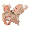 Antonio Juan 14364 Bimba – žmurkajúce bábätko so zvukmi a mäkkým látkovým telom – 37 cm 8435083614646