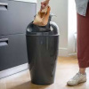 DEL XL odpadkový koš s odklápěcím víkem 30l tmavě šedý Organic KOZIOL (barva-organic tmavě šedá)