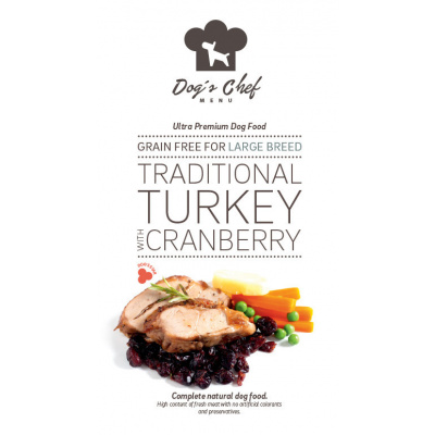 Dog's Chef DOG’S CHEF Traditional Turkey with Cranberry for LARGE BREED 12 kg