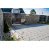 3 Gabionový plot PREMIUM Rozmery: 250 cm x 20-40 cm x 100 cm