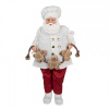 Clayre & Eef Vianočné dekorácie Santa cukrár s perníčkami - 27*13*50 cm - Clayre & Eef