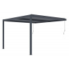 Bioklimatická pergola G21 Trenton 4x4 m, antracitová hliníková