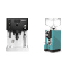 Rancilio Silvia PRO X, black + Eureka Mignon Specialita, CR tiffany blue