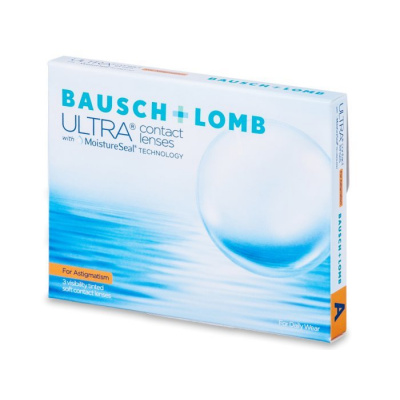 Bausch & Lomb Bausch + Lomb ULTRA for Astigmatism (3 šošovky) Dioptrie +5,25, Cylinder -2,75, Os 30°