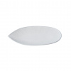 MIJ Tanier na predjedlo SNOW LEAF 21 cm, biela, keramika