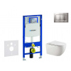 Geberit Duofix Set predstenovej inštalácie, klozetu Gaia a dosky softclose, tlačidlo Sigma30, chróm mat/chróm SANI11CA1134