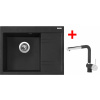 Sinks RIM 650 L Granblack + Mix 3 P GR G2830