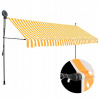Markíza VidaXL 400 x 120 cm z tkaniny bielo-oranžovej farby
