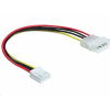 Delock Molex 4pin Floppy, 0.24 m, viacfarebný (83184) (83184)
