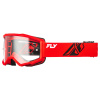 brýle FOCUS, FLY RACING - USA dětské (červené/černé - číré plexi) M151-108