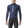 Castelli Entrata Thermal, Belgian blue/ Silver gray Veľkosť: XXL Pánsky zateplený cyklistický dres do chladných podmienok