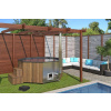 Deokork Drevená kaďa Hot tub DELUXE 240 XXL (1300L)