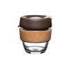 Eko pohár KeepCup Cork Brew Almond S sklenenný (227ml)