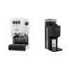 Gaggia Classic E24, white + Lelit Steve PM20, black