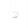 Gembird kábel nabíjací Lightning 8-pin (M) na USB 2.0 (M), 2 m, biely (CC-USB2-AMLM-2M-W)