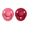 BIBS De Lux Coral/Ruby cumlík zo silikónu 2ks, one size