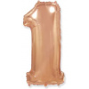 Balón fóliový číslica RUŽOVO ZLATÁ - ROSE GOLD 102 cm - 1