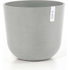 Ecopots Kvetináč so zásobníkom na vodu Oslo (bielo-sivý) - Ø 35 cm, výška 30,50 cm