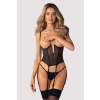 Čierny open-bra korzet Euphori