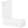 Mexen Vega obdĺžniková vaňa 170 x 70 cm so zástenou 1-krídlovou 100 cm, transparentná, chróm - 550117070X9510000001