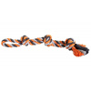 HipHop Dog Dvojité lano HipHop bavlněné 2 knoty 60 cm / 450 g šedá, tm.šedá, oranžová