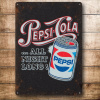Kov tabliet vývesný štít retro 30x40 Pepsi noc (Kov tabliet vývesný štít retro 30x40 Pepsi noc)