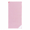 Rýchloschnúca plážová osuška / uterák s vreckom - VZOR tenké pásiky - 90x180 cm Farba: Ružová