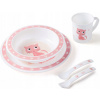 Canpol babies Cute Animals Dinner Set Cat lžíce vidlička 270 ml 270 ml 170 ml