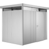 Biohort Plechový domček HighLine H2 stand. dvere, strieborná, 275 x 195 x 222 cm
