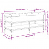 vidaXL Lavička na topánky dub sonoma 102x42x45 cm kompozitné drevo - Hnedá - 130830-76836