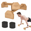 Podpery na kľuky 4FIZJO WOODEN PARALLETTES