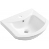 Aqualine Zero umývadlo 45.5x40 cm polokrúhly klasické umývadlo-umývadlo na nábytok biela 6045