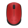 Logitech myš Wireless Mouse M171, optická, 2 tlačítka, 1000dpi, červená 910-004641