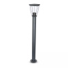 Záhradné stĺpikové svietidlo E27 IP44, čierne VT-839 (V-TAC)