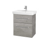 Dreja Umývadlová skrinka GO SZZ2 55 - D01 Betón / Úchytka T03 / D01 Betón