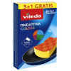 VILEDA špongia stredná PUR Active Colors 3+1 ks