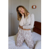 Mefemi Noelia pyžamo PW85 dĺžka/r S-2XL cappuccino XXL