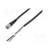 Připojovací kabel M8 PIN 4 přímý 5m zástrčka 1A -25÷70°C PVC