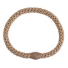 Gumička do vlasov Kknekki Slim Beige Glitter