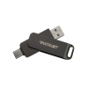 Patriot Memory Flash disk PATRIOT Rage R550 64GB 100 MB/S USB A+C otočný dizajn (PE64GR550DSAD) čierny