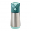 b.box Termoska na pitie so slamkou 350 ml - emerald forest