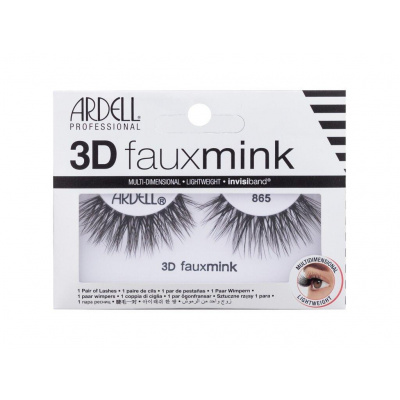 Ardell 3D Faux Mink 865 Black (W) 1ks, Umelé mihalnice