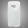 Puzdro gumené HTC One M9 transparentné